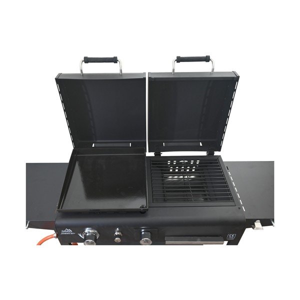 Dujinė/anglies lauko kepsninė Domino 2in1 – Cattara-image-4