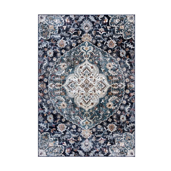 Tamsiai mėlynas kilimas Flair Rugs Jaleh, 120 x 170 cm