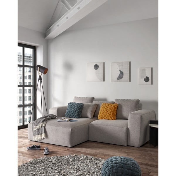 Šviesiai pilka pagalvėlė sofai "La Forma" 70 x 50 cm-image-4