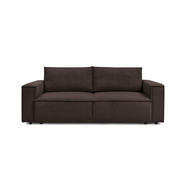Taupe spalvos iš kordinio velveto sulankstoma sofa 245 cm Nihad – Bobochic Paris