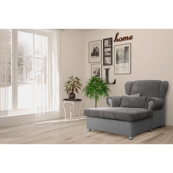 Taupe spalvos krėslas iš kordinio velveto Lord – Ropez-image-1