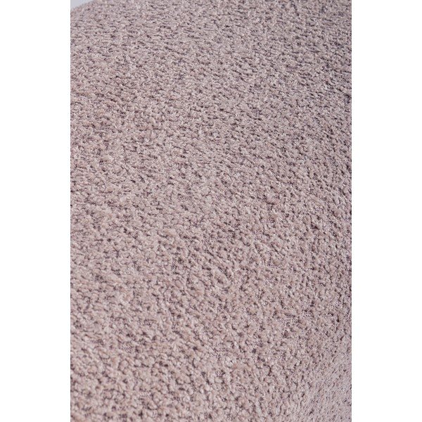 Rožinės spalvos paminkštinto audinio suolas iš boucle Dayla – Bizzotto-image-3