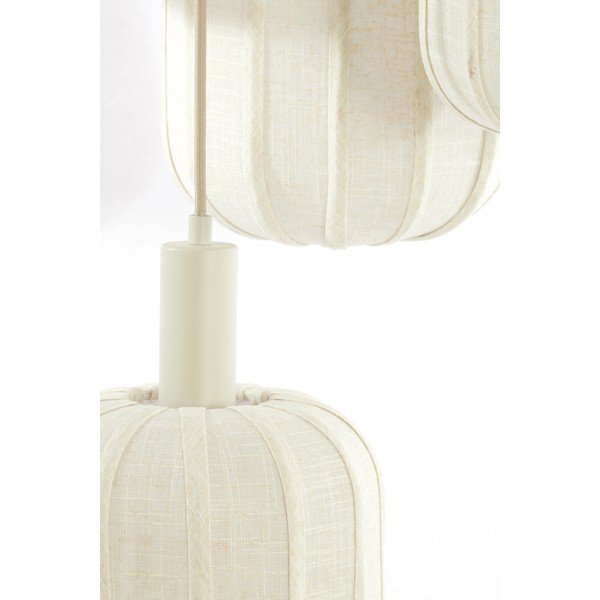 Kreminės spalvos kabantis šviestuvas ø 50 cm su tekstiliniu gaubtu Tufia – Light & Living-image-2