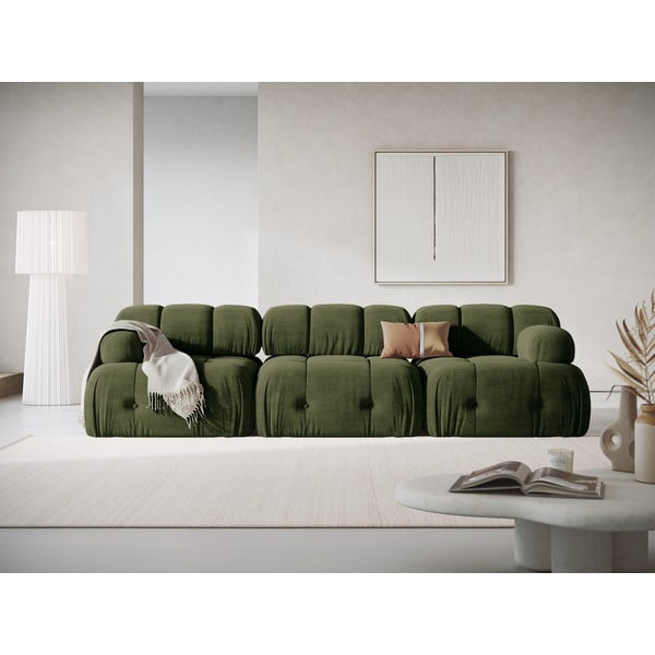 Sofa tamsiai žalios spalvos 288 cm Ferento – Cosmopolitan Design-image-2