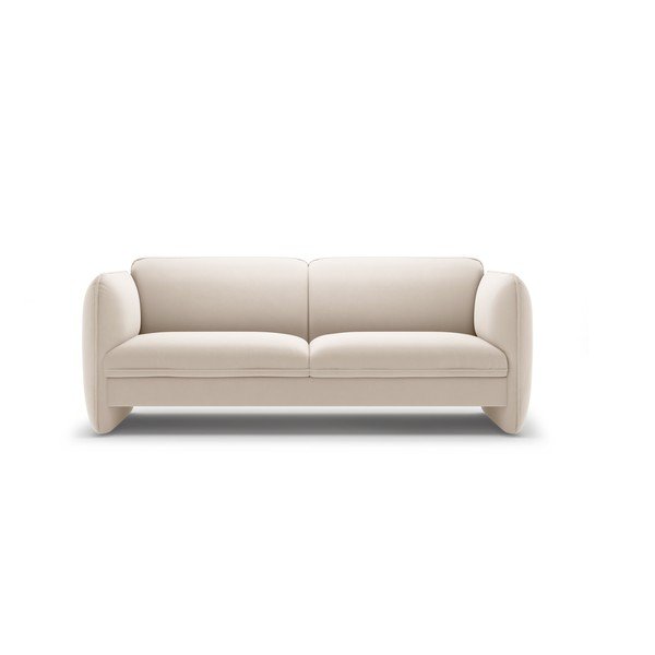 Kreminės spalvos sofa iš velveto 204 cm Georgia – Micadoni 