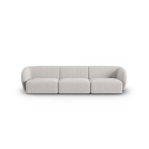 Šviesiai pilkos spalvos iš šenilinio audinio sofa 266 cm Paolo – Milo Casa