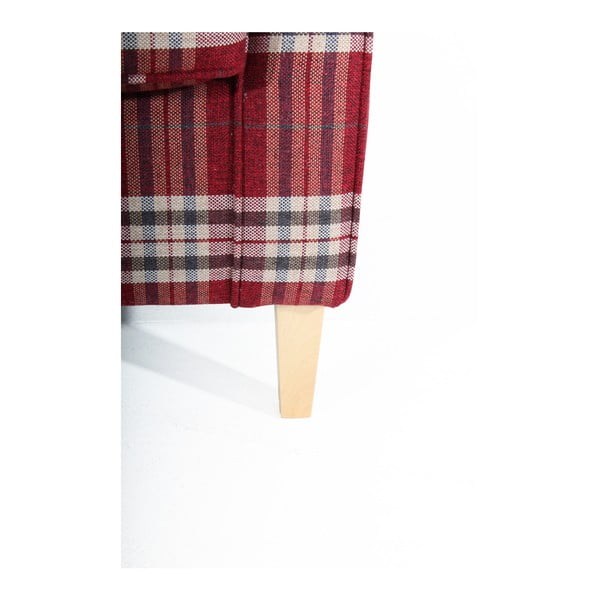 Raudonas languotas krėslas Max Winzer Lorris-image-2