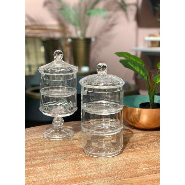 Stiklinis indas ant stovo Mia Camaya, aukštis 29 cm-image-1