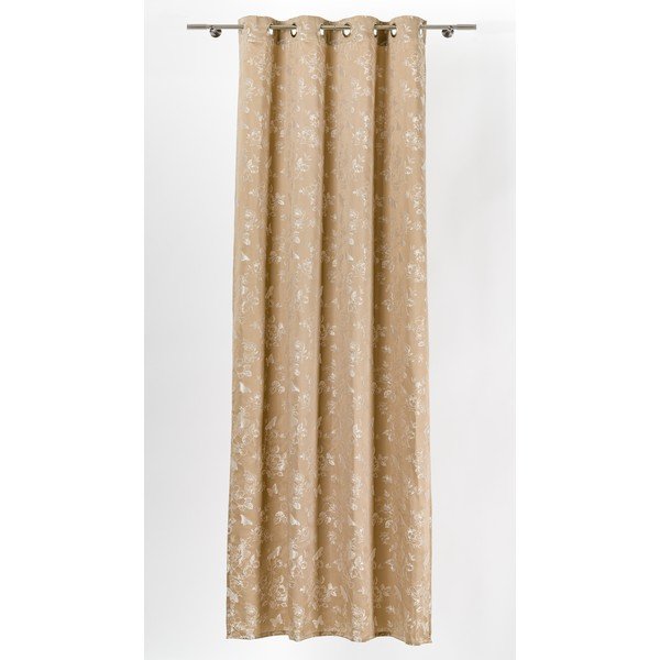 Užuolaida smėlio spalvos 135x260 cm Lillies – Mendola Fabrics-image-1