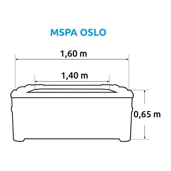Tvirtos konstrukcijos sukūrinė vonia 6 žmonėms gylis 65 cm Oslo – MSPA-image-3