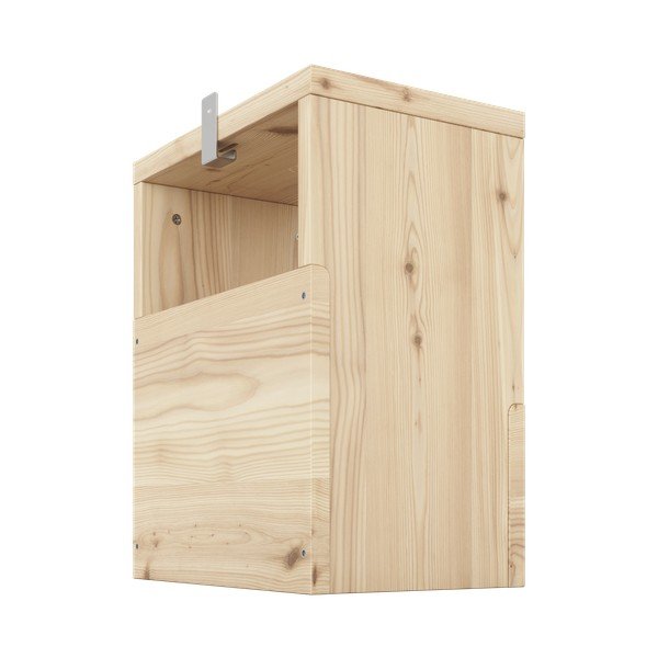 Iš pušies masyvo naktinis staliukas natūralios spalvos Grab It – Karup Design-image-3