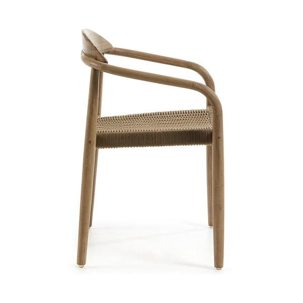 Medinė kėdė su smėlio spalvos sėdyne Kave Home Glynis-image-3