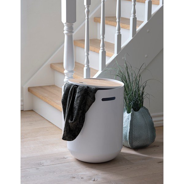 Baltas sandėliavimo staliukas Canett Olivia Ø 39 cm-image-1