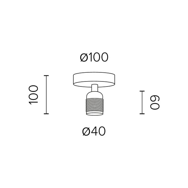 Baltas lubinis šviestuvas Sotto Luce Uno-image-2