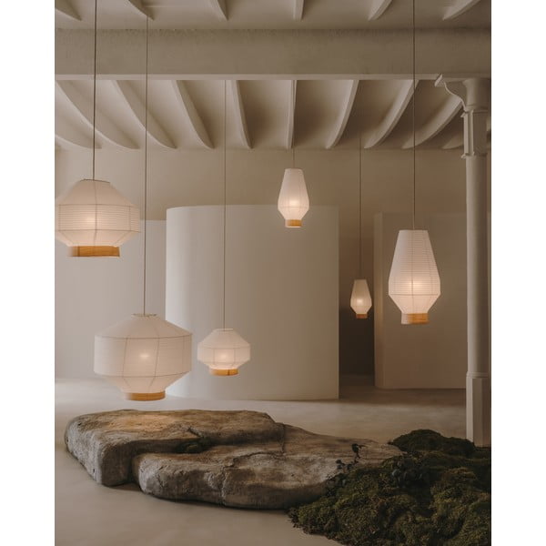 Šviestuvo gaubtas baltos spalvos ø 80 cm Hila – Kave Home-image-1
