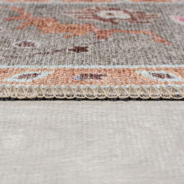 Skalbiamas šviesiai žalios spalvos kilimas 190x290 cm Una Floral – Flair Rugs-image-4
