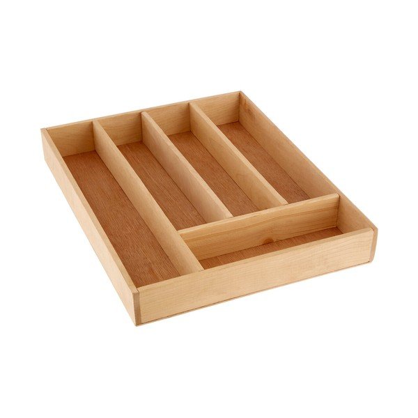 Natūralios spalvos iš medienos stalo įrankių padėklas 30 x 38 cm – Premier Housewares-image-2