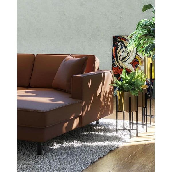 Kampinė sofa konjako rudos spalvos iš odos (su dešiniuoju kampu) Kobo – MESONICA-image-3