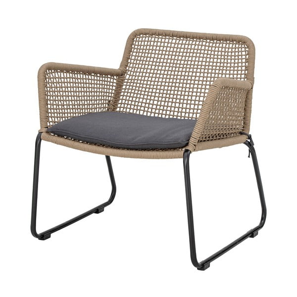 Sodo krėslas pilkos spalvos/smėlio spalvos Mundo – Bloomingville-image-4