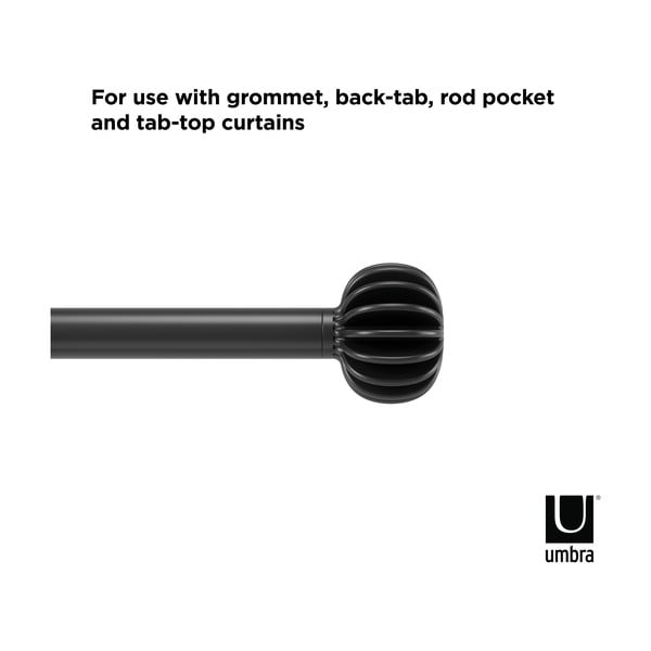 Plieninis ištraukiamas užuolaidos strypas 107 - 305 cm Finn - Umbra-image-4