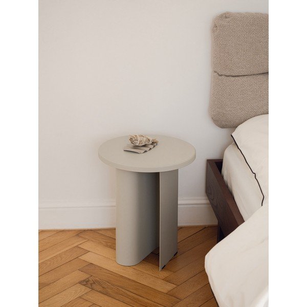 Iš metalo apvalios formos šoninis stalas ø 35 cm Sato – noo.ma-image-1