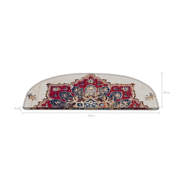 Laiptų kilimėlių rinkiniai 16 vnt. 20x65 cm Floral Path – Vitaus-image-2