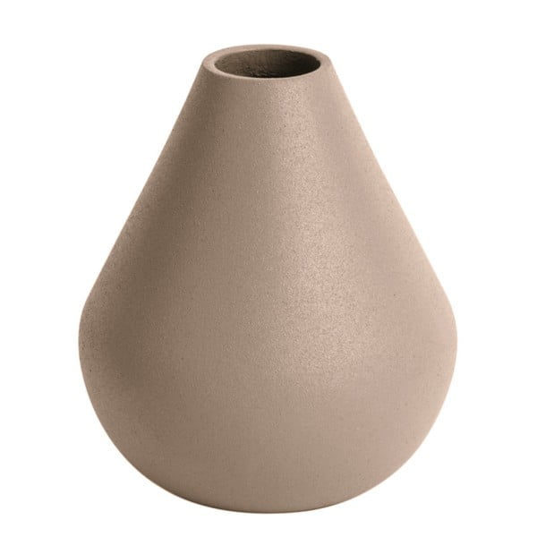 Smėlio spalvos vaza PT LIVING Nimble Cone, aukštis 10 cm