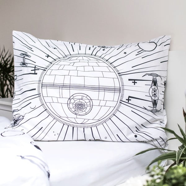 Viengulė vaikiška patalynė iš medvilnės su žėrinčiu efektu 140x200 cm Star Wars – Jerry Fabrics-image-3