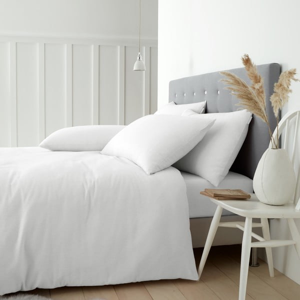 Balta medvilninė patalynė dvigulėms lovoms 200x200 cm - Catherine Lansfield