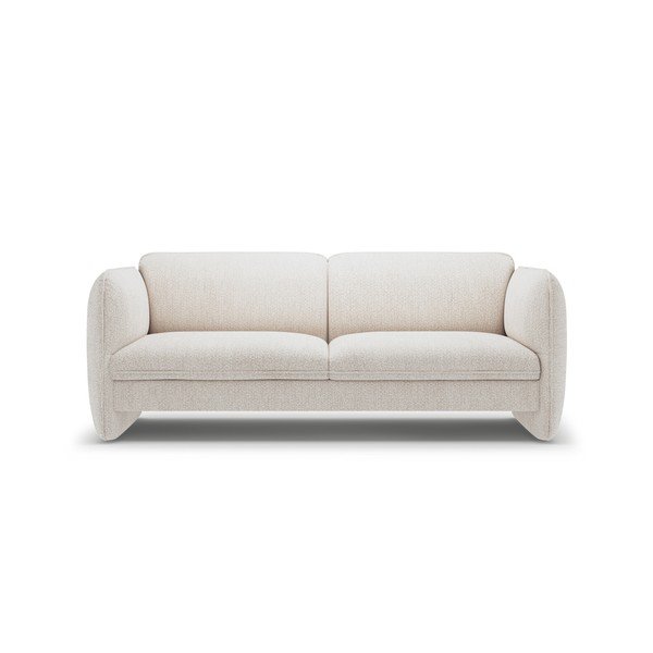 Kreminės spalvos sofa iš šenilinio audinio 204 cm Georgia – Micadoni 