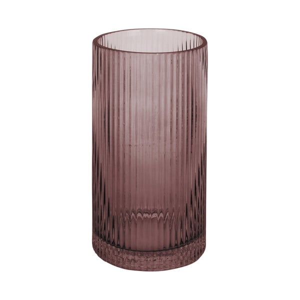 Rudos spalvos stiklo vaza PT LIVING Allure, aukštis 20 cm