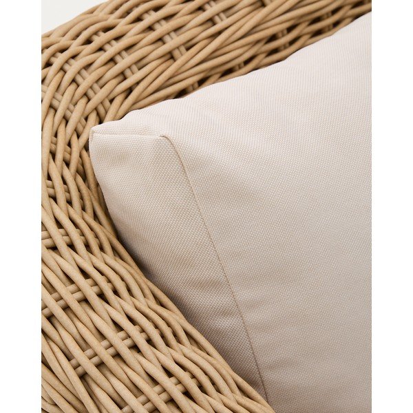 Smėlio spalvos/natūralios spalvos iš audinio sodo sofa Meria – Kave Home-image-2