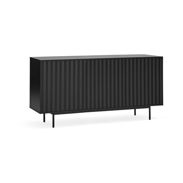 Žema šoninė spintelė juodos spalvos 159x80 cm Sierra – Teulat-image-4