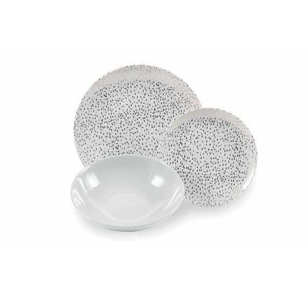 18 dalių porceliano lėkščių rinkinys Villa d'Este Sparkle-image-1