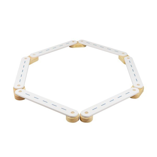 Baltos spalvos iš pušies masyvo sensorinis takas 10x408x5 cm Montessori – Meowbaby-image-2