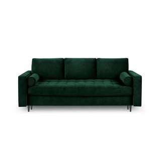 Žalia aksominė sofa-lova Milo Casa Santo
