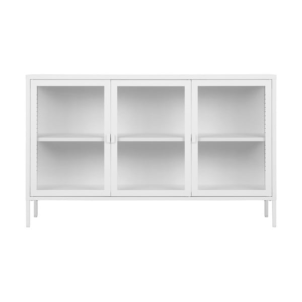 Iš metalo vitrina baltos spalvos 140x85 cm Brisbane – House Nordic