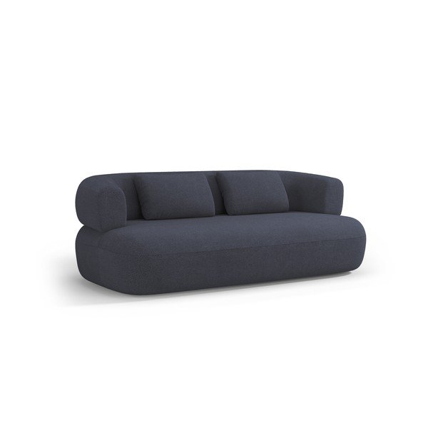 Tamsiai mėlynos spalvos sofa iš boucle 178 cm Jenny – Micadoni 