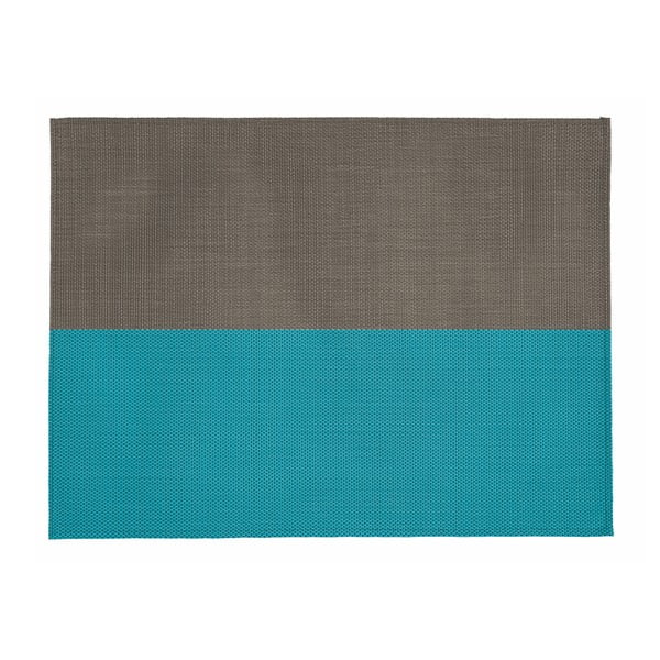 Smėlio ir mėlynos spalvos "Tiseco Home Studio Stripe" kilimėlis, 33 x 45 cm