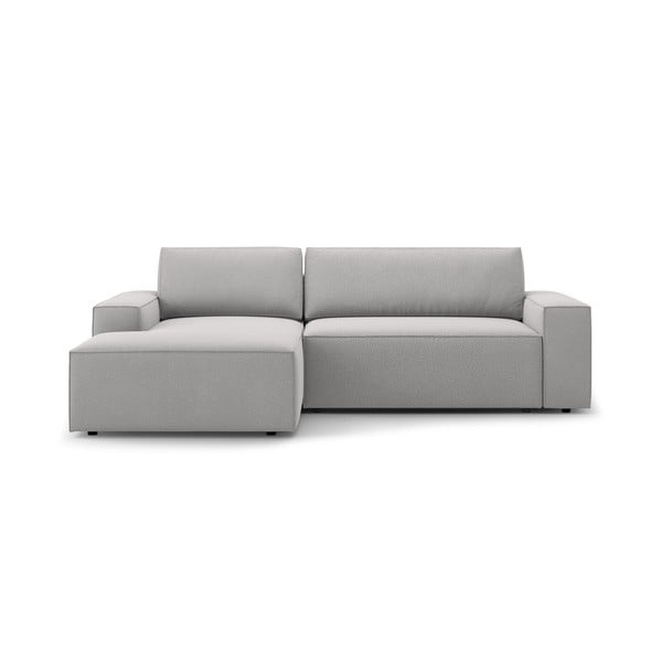 Sulankstoma kampinė sofa šviesiai pilkos spalvos (su kairiuoju kampu) Jodie – Micadoni Home