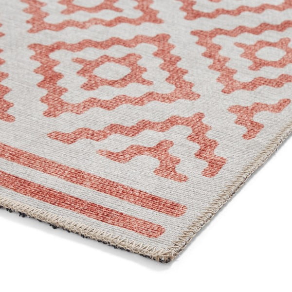 Skalbiamas oranžinės spalvos kilimas 152x230 cm Coral Orange – Think Rugs-image-4