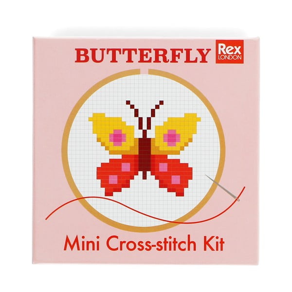 Kūrybinis žaislas Cross-stitch Kit Butterfly – Rex London