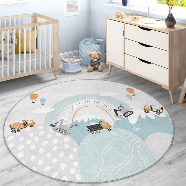 Skalbiamas vaikiškas kilimas ø80 cm Snowy Hills – Mila Home-image-1