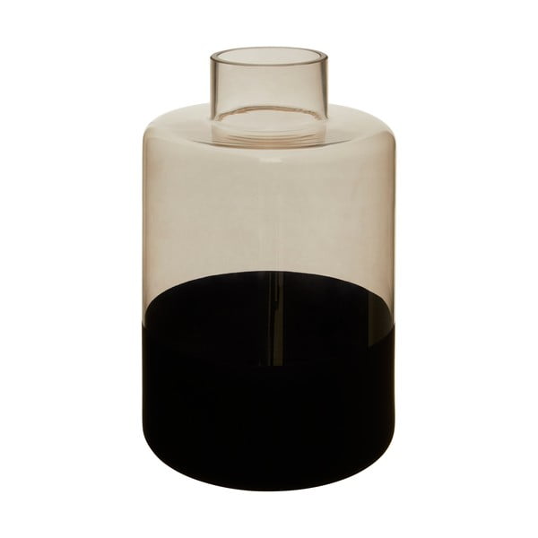 Stiklinė vaza su juodomis detalėmis Premier Houseware Cova, 32 cm aukščio