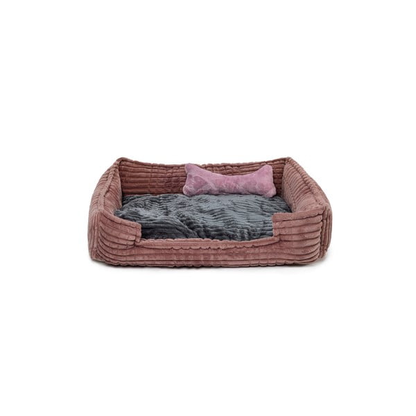 Rožinis pliušinis gultas Nest - Lydia&Co