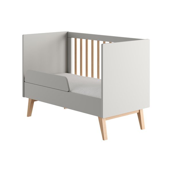 Vaikiška lovelė pilkos spalvos 60x120 cm Swing – Pinio-image-2