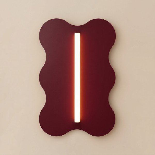 Bordo spalvos iš metalo sieninė lempa KLOVER – Thoro-image-2