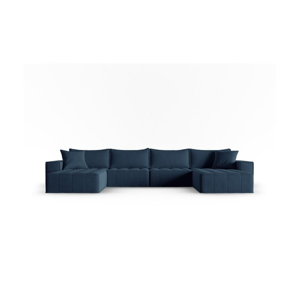 Kampinė sofa mėlynos spalvos Mike – Micadoni Home