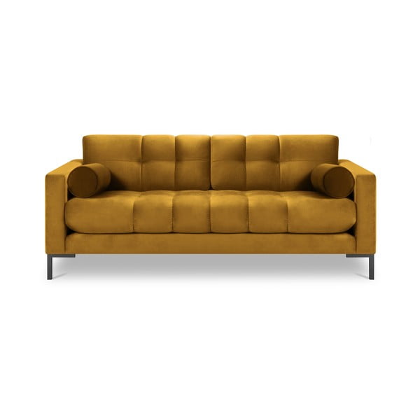 Geltona aksominė sofa Cosmopolitan Design Bali