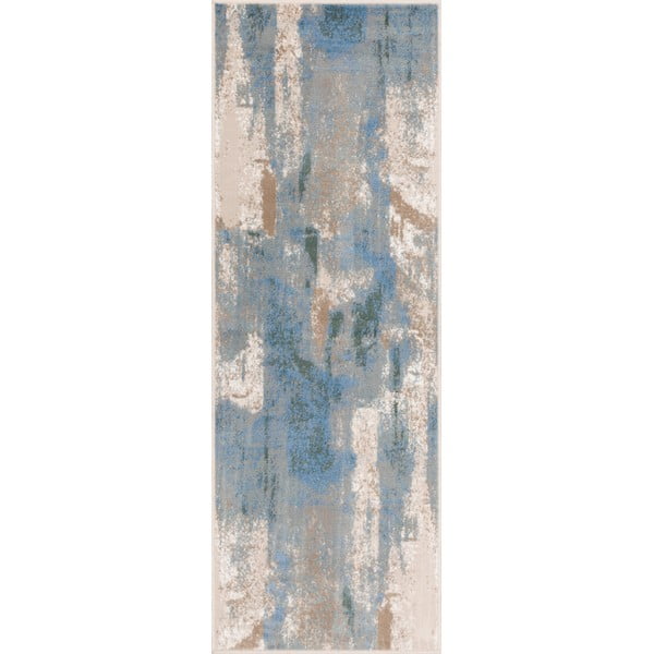 Šviesiai mėlynos spalvos kilimas 70x200 cm Sensi Zashi – FD